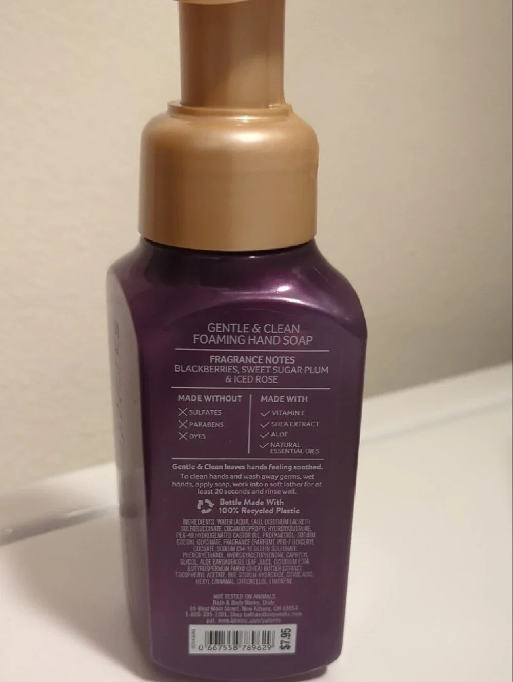 Bath & Body Works Purple & Gold Hand Soap and Butterfly Hand Cream Duo